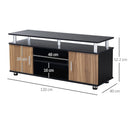 Mobile Porta TV Fino a 55" 120x40x52,2 cm con Ante e Ripiani Marrone
