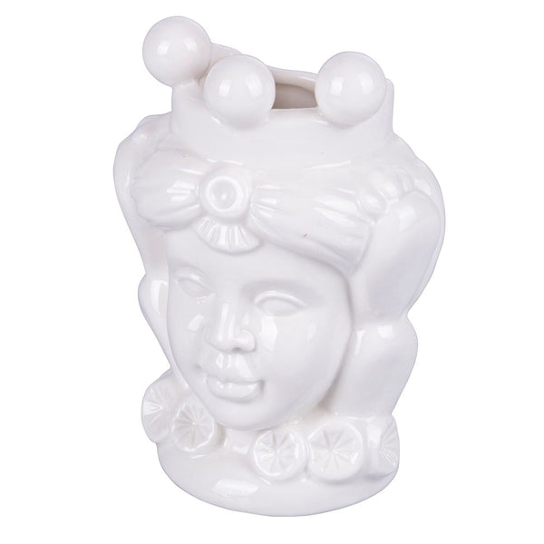 Umidificatore per Radiatori Testa di Moro Donna 10x6x14 cm in Ceramica VdE Tivoli 1996 Sicilia online
