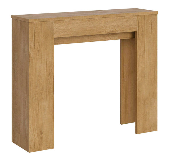 Consolle Allungabile 90x25/181 cm Pannelli in Nobilitato Slick Quercia Natura sconto