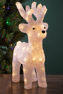 Renna con 50 Led.H38 cm in Plastica