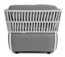Poltrona 92x86x79h cm con Cuscini Palmer Bianco/Grigio 