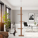 Albero Tiragraffi per Gatti in Legno 43x27x228-260 cm  Marrone