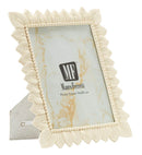 Cornice Light Leaf 21,3x1,7x26,5 cm in Resina e Vetro Crema      