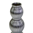 Portavaso resina argento cm Ø32xh93
