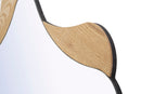 Specchio da Muro Star 80x1x80 cm in MDF e Specchio Naturale      