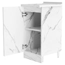 Mobile Base da Cucina Componibile 1 Anta in Legno Bianco Effetto Marmo      
