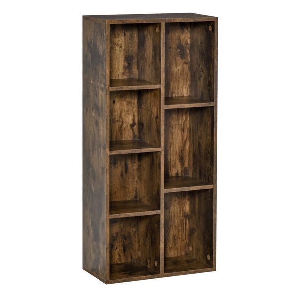 online Libreria 5 Ripiani 7 Cubi 50x24x106 cm in MDF Marrone Rustico