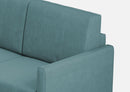 Divano Angolare 7 Posti 281x281x85 cm Karay in Tessuto Petrolio