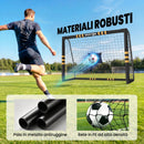 Porta da Calcio Portatile 240x160 cm con Imbottitura in Schiuma EPE      