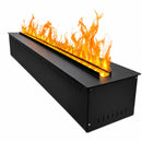 Bruciatore per Camino Elettrico a Vapore Acqueo da Incasso con Fiamme 3D 100x22,7x17,8 cm Capacità 6 lt 505W APP VAPOR100 Nero