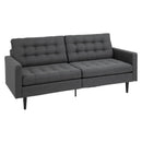 Divano Letto 200x79x96 cm in Tessuto Grigio
