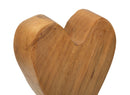 Scultura Cuore 10x10x25 cm in Teak Riciclato         