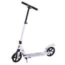 Monopattino per Ragazzi Pieghevole Regolabile 90-105 cm Bianco 
