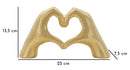 Scultura Lover Gold 25x7,5x13,5 cm in Resina Oro      