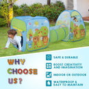 Tunnel 3 in 1 Gioco per Bambini 230x74x93 cm 