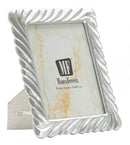 Cornice Carvy 21,3x1,5x26,3 cm in Resina e Vetro Argento      