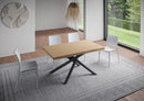 Tavolo Allungabile 140/190x90 cm Vindral Rovere Scortecciato Gambe Antracite      