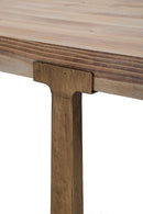 Tavolo Ankara 150x90x78 cm in MDF e Ferro Marrone e Oro      