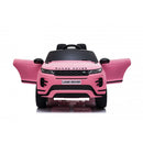 Macchina Elettrica per Bambini Licenza Land Rover Evoque 12V con Telecomando Rosa