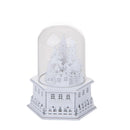 Villaggio Natalizio Esagonale 18,5 cm in Legno