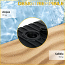 Base per Ombrellone Rettangolare 80x60x19 cm Riempibile con Acqua e Sabbia 70-90 kg in HDPE Nero   