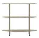 Console Saturno Tortota 90x28x81 cm in Metallo Grigio tortora      