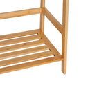 Libreria Scaffale Multiuso a 4 Livelli in Bambù Naturale 48x30x119 cm 