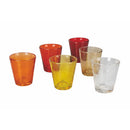 Set 6 Bicchieri Acqua Cancun Sunset in Vetro VdE Tivoli 1996 Rosso