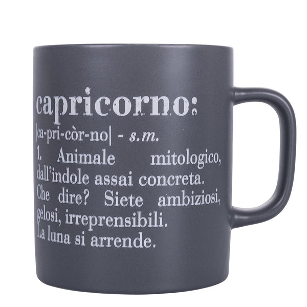 sconto Tazza Zodiaco "capricorno" Ø8x10 cm in Bone China VdE Tivoli 1996 Grigio Tortora