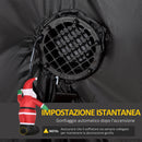 Babbo Natale Gonfiabile Luminoso 155x85x240 cm con  Luci LED