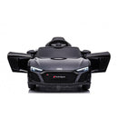Macchina Elettrica per Bambini 12V Licenza Ufficiale New Audi R8 Spyder con Telecomando e Sedile in pelle Nero     