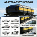 Portabagagli da Tetto 595 Litri Impermeabile, Borsa per Auto, Giallo      