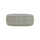 Set 4 Pezzi Salotto da Giardino 4 Posti Santorini con Divano 2 Poltrone e Tavolino in Polyrattan Grigio  