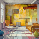 Fotomurale - Orange Hue Of Art Expression Carta Da Parato Erroi
