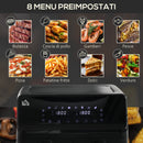 Friggitrice ad Aria 2 Cestelli Indipendenti 4 L Schermo LED Touch Nero   