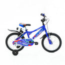 Bicicletta per Bambino 16” 2 Freni Bimbo Rally Blu o Rosso