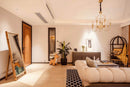 Specchio Wallace 62x8x165 h cm in Pino riciclato Marrone