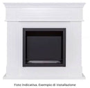 Inserto per Camino a Bioetanolo 58x52x28 cm in Metallo Dalya Nero