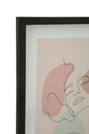 Stampa con Cornice Face A 35x2x47 cm in MDF e Vetro Multicolor      