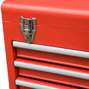 Carrello Porta Attrezzi da Officina con Cassetti Rosso 45.9x28x94 cm 