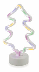 Albero di Natale Luminoso Neon a Led H29,5 cm Soriani Multicolor
