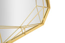 Specchio da Terra Gold 46x2x153 cm in Ferro e MDF e Specchio Oro      