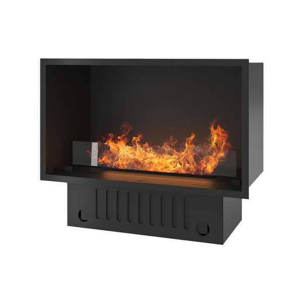 prezzo Camino a Vapore Elettrico da Incasso 80x45(64,8)x40 cm Invapo con LED RGB Nero
