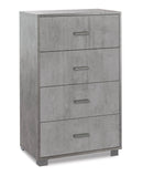 Mobile 4 Cassetti 70x112x41 cm Cemento