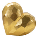 Vaso Heart Gold 19x9x18 cm in Resina Oro      