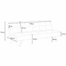 Divano Letto 175x83x74 cm in Tessuto Nero