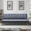 Divano Letto Clic Clac 180x81x77 cm in Tessuto Grigio Scuro