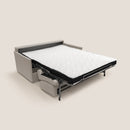 Divano Letto 2 Posti 169x90x96 cm in Tessuto Panna