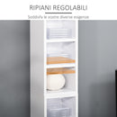 Set 2 Librerie Scaffale porta CD e DVD 21x22,5x88,5 cm a 12 Ripiani Totali per 204 CD
