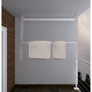 Stendibiancheria da Soffitto Salvaspazio per Interni e Esterni con 5 Aste da 180cm (altezza soffitto 270 cm) Stendinik
